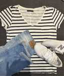 Koszulka t-shirt House w paski M