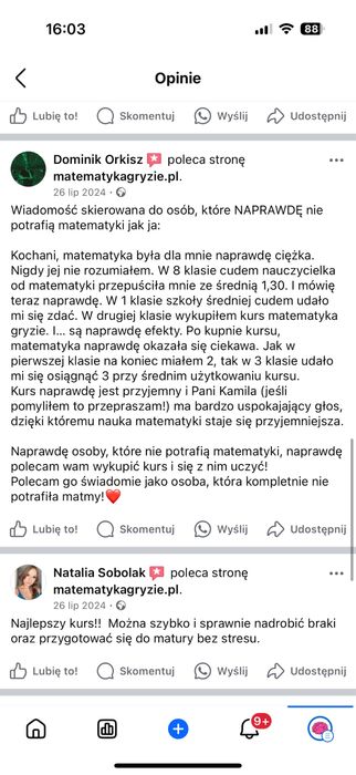 Korepetycje matematyka