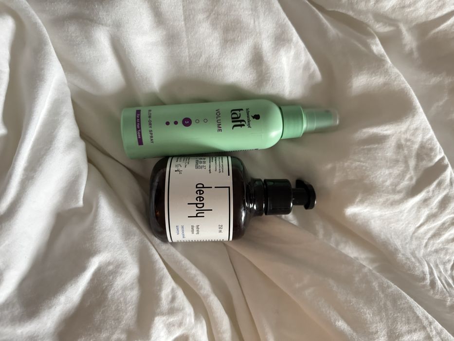 косметика для волосся шампунь deeply спрей для обʼєму