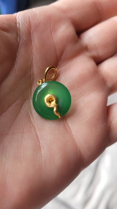 Charms pandora zielony