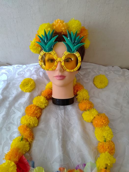 Strój przebranie hawajskie aloha Hawaje 5 części roz uniwersalny