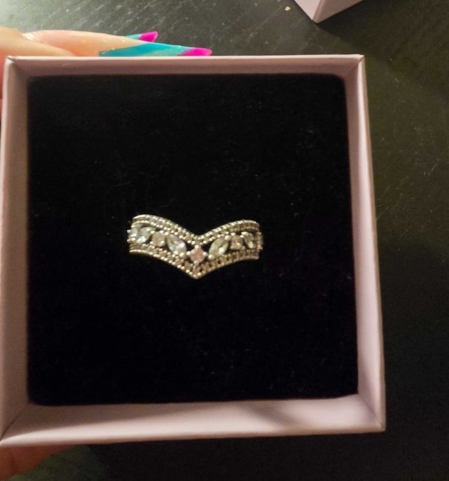 Anel pandora original tiara tam 52