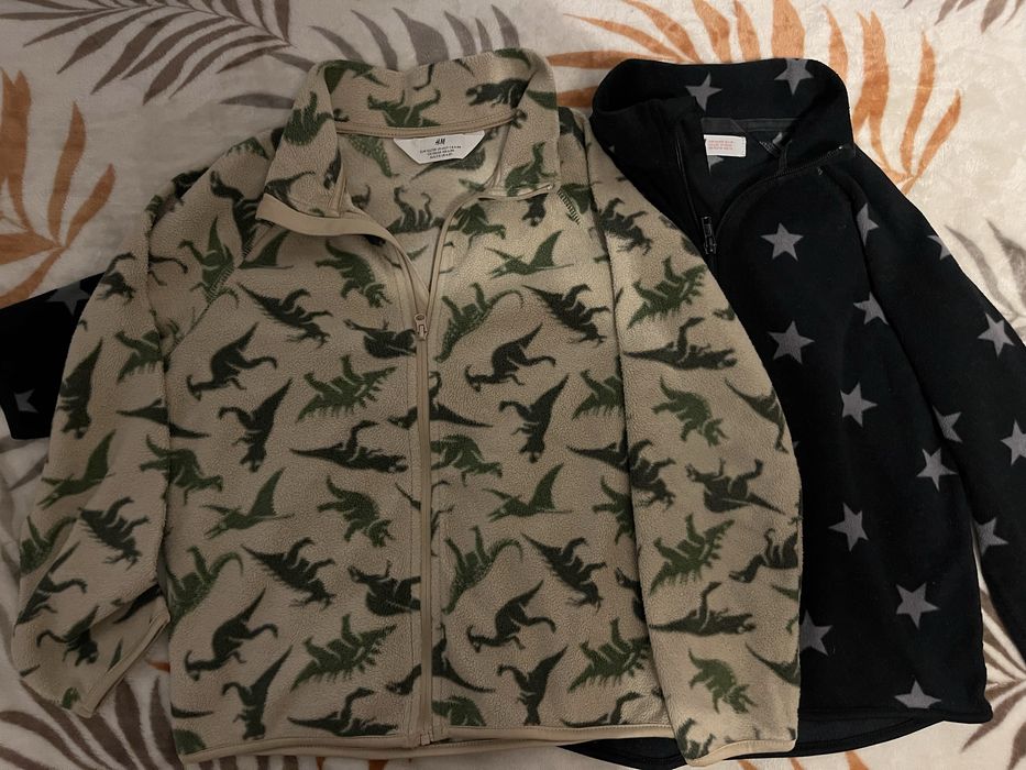Dwa polary dziecięce H&M rozmiar 122/128 cm