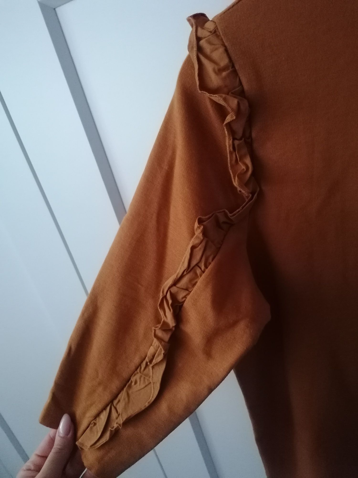 bluzka falbany Zara XS/S
