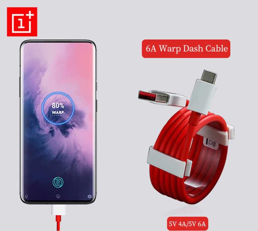 Кабель 1м, 1,5м, 2м OnePlus Warp Oppo Super Vooc Realme Dart Charge