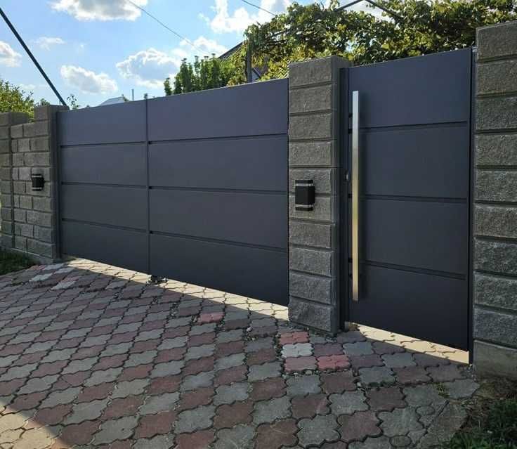Монтаж кованих воріт Паркани Автоматичні для будинку Розпашні Відкатні