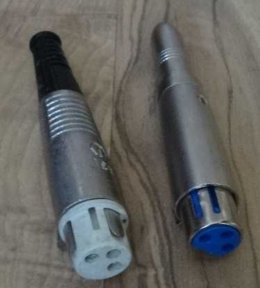 gniazda mikrofonowe (żeńskie) XLR nigdy nie były używane