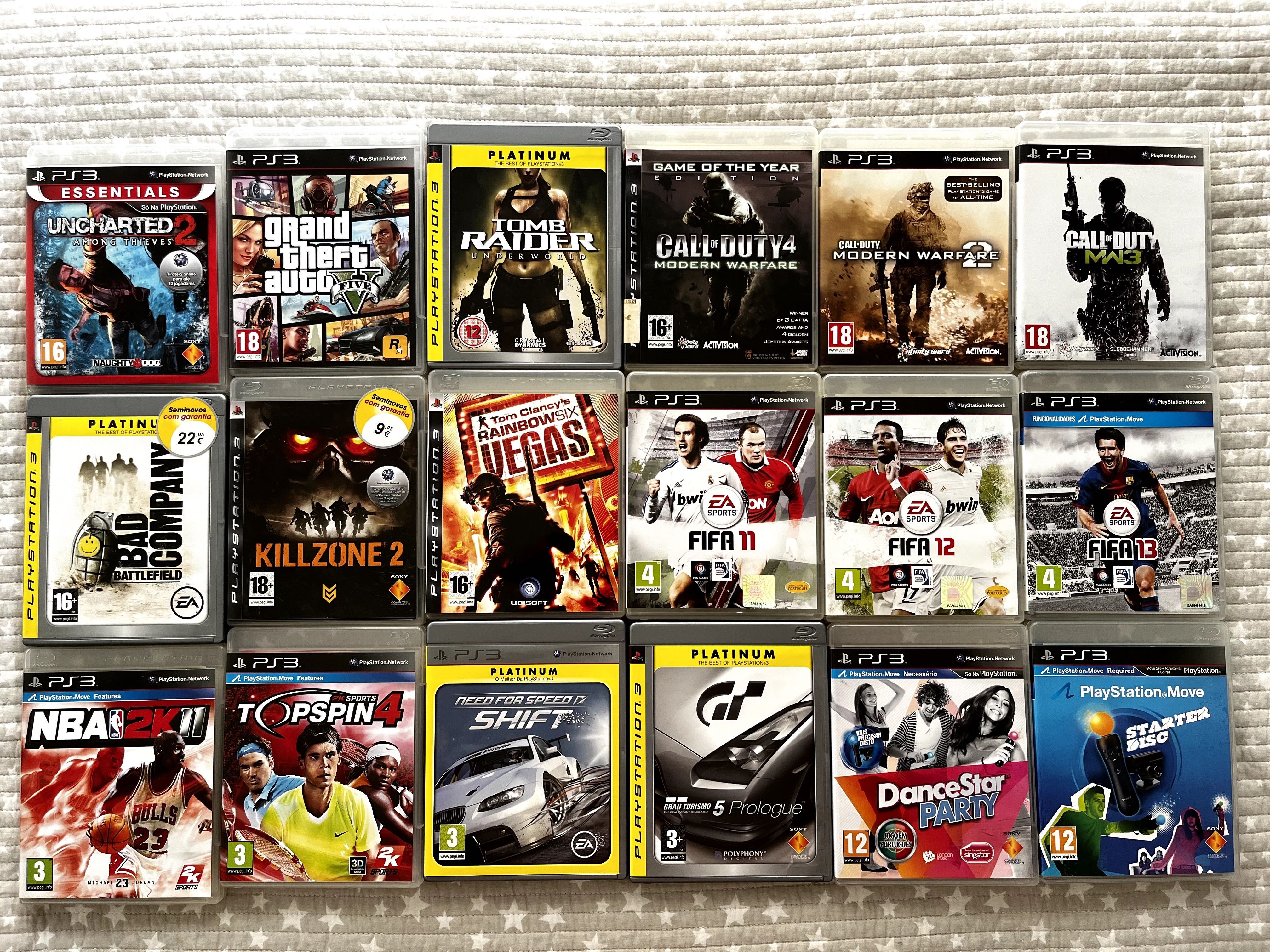 Videojogos PS3 (GTA, Call of Duty, FIFA, Gran Turismo, etc.)