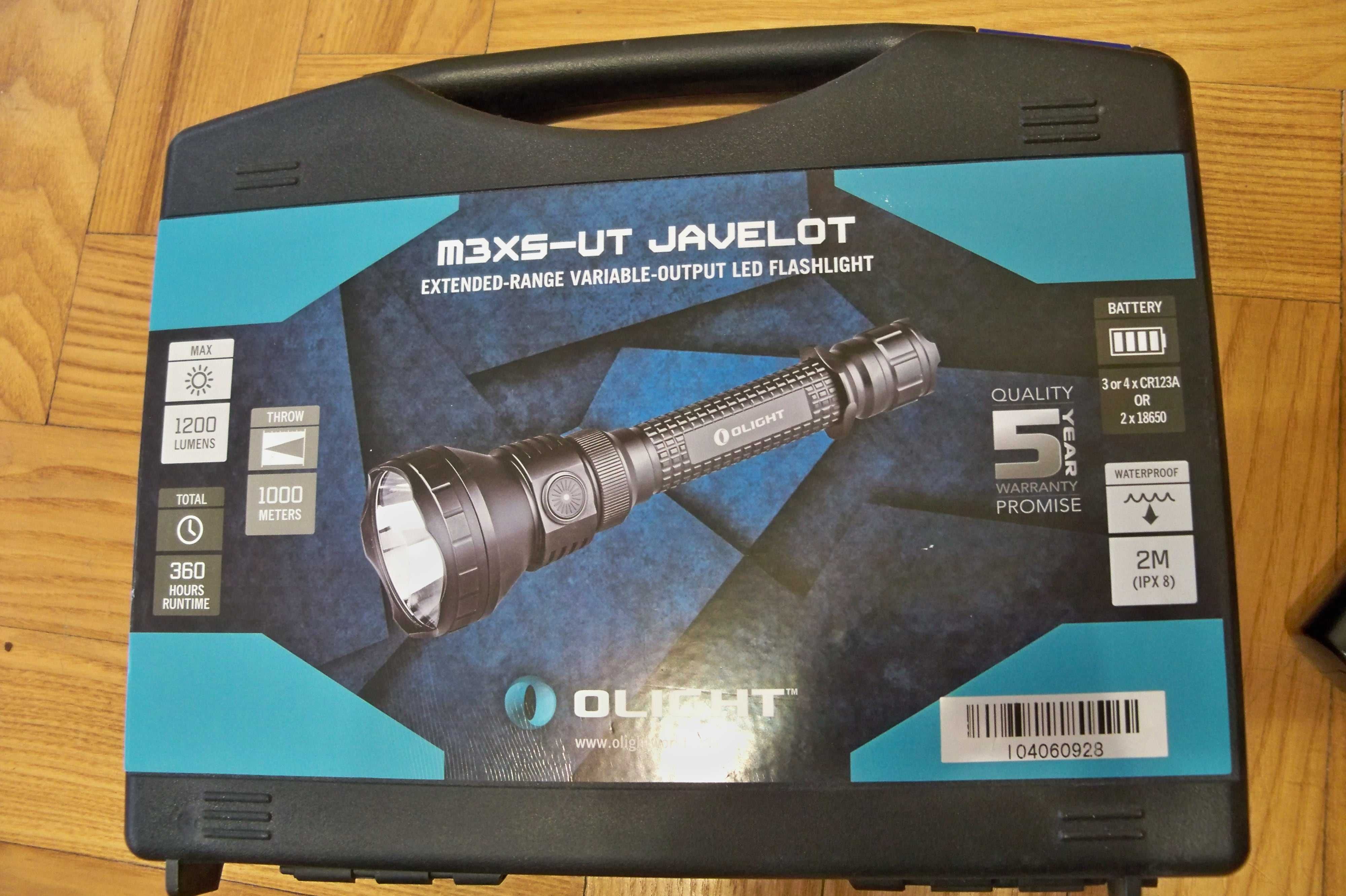 Latarka Olight M3XS-UT Javelot Ładowarka akumulatory NAJLEPSZA