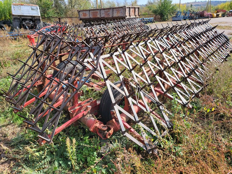 Борона гідравлічна БГ-14, ТЕХНОПОЛЬ, зчіпка зубових борін, 2016 р.в.