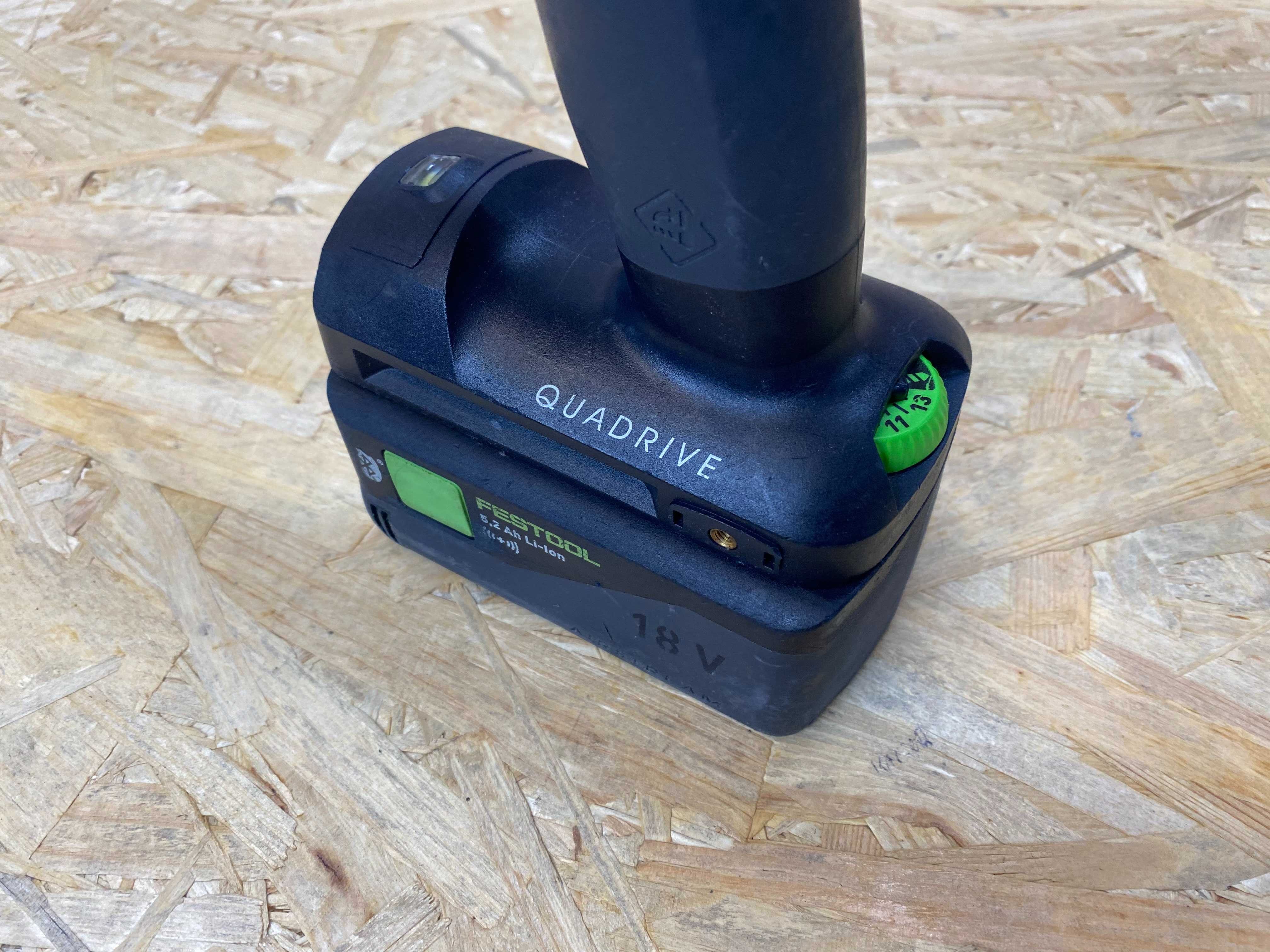 Festool wiertarko wkrętarka udarowa QUADRIVE FESTOOL TPC18/4 + aku 5,2