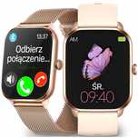 Smartwatch Zegarek Damski Polskie Menu Rozmowy Sms Smart Watch + 2 Pas