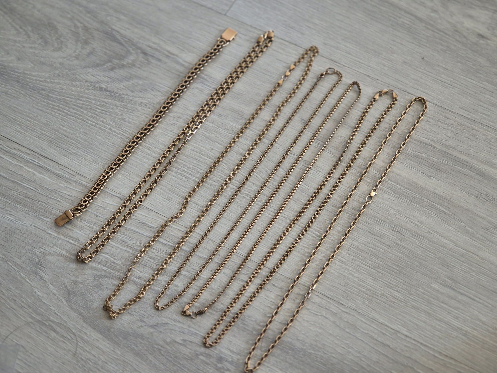 Цепочки золотые 585