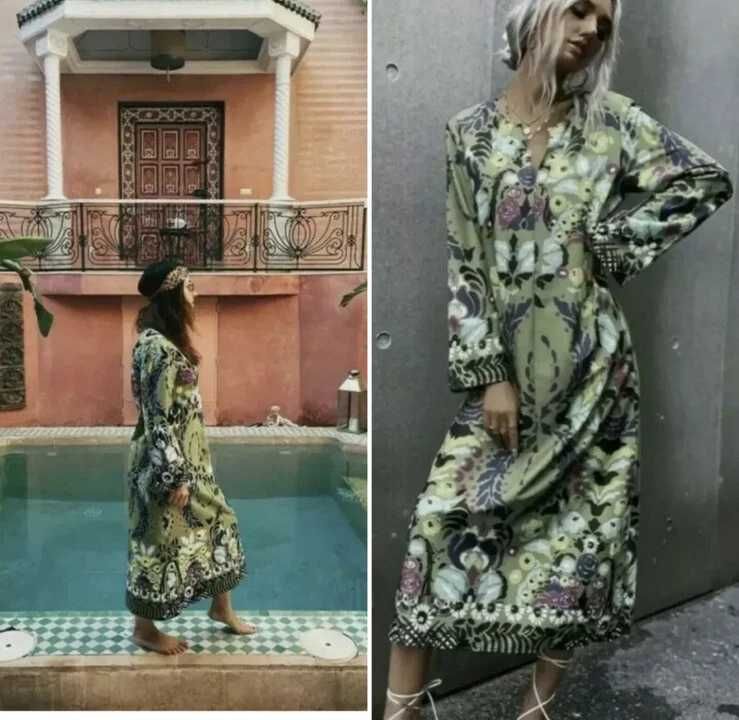 Zara розкішне плаття в етно-стилі