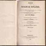 Essai sur le principe de population – 2 volumes-Thomas Malthus