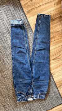 Spodnie jeans mom fit bershka 34 xs jak nowe