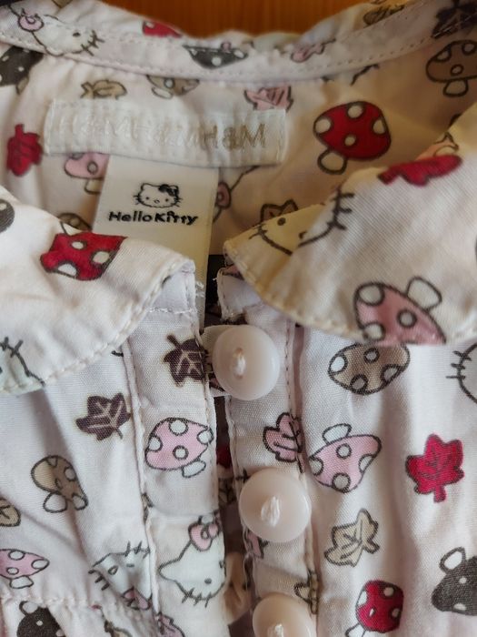 Sukienka dziewczęca CHELLO KITTY wiek 6/9/12 miesięcy firma H&M