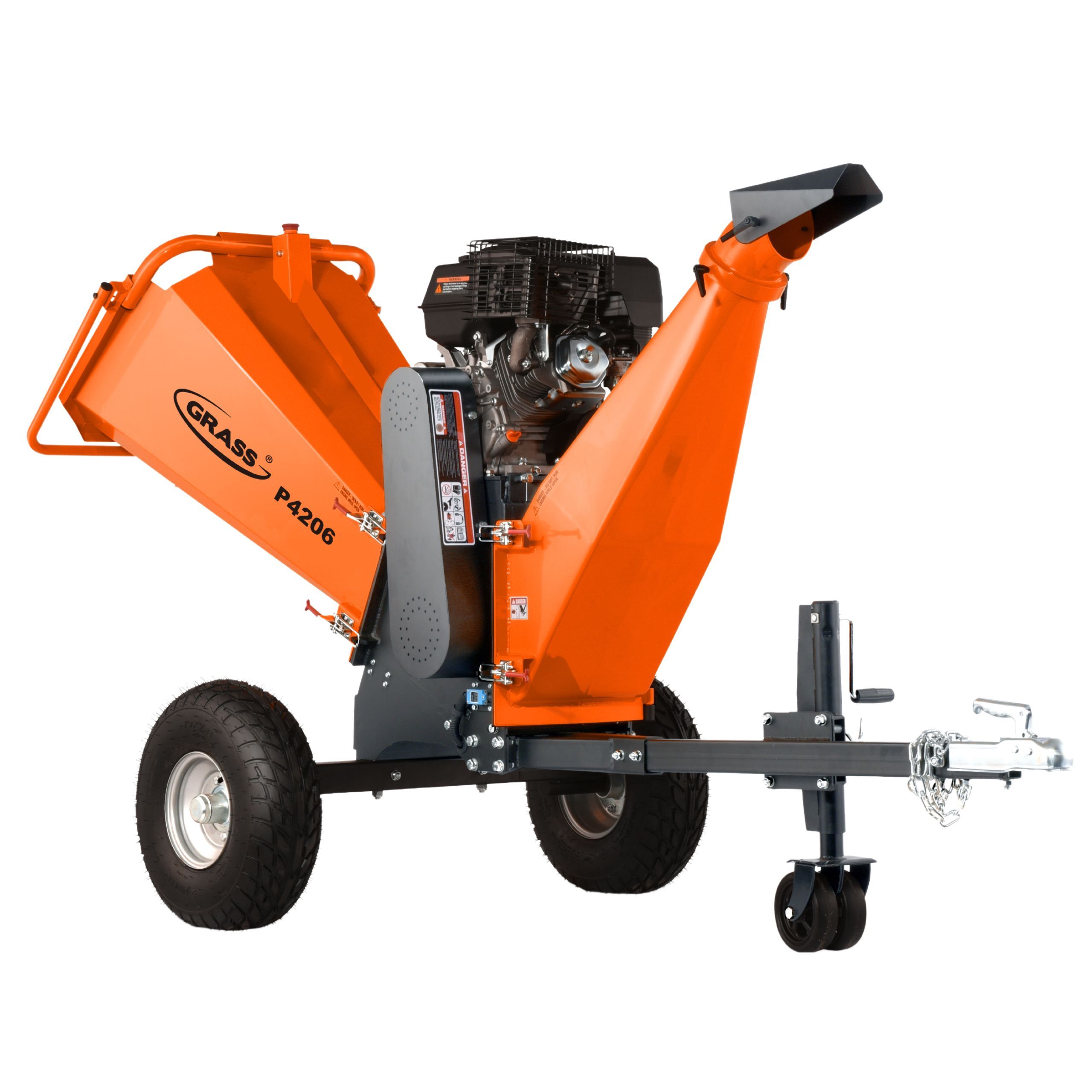 Rozdrabniacz do gałęzi GRASS P4206 Loncin 420cm3 9,1KW do 15cm bębnowy
