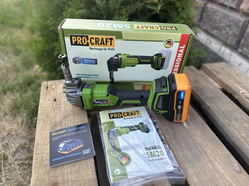 Акумуляторні ножниці по металу Procraft SM20