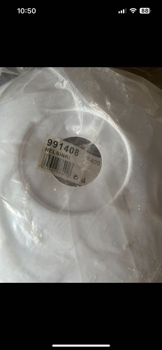 Nowy Klosz Helsinki biały półokrągły - lampa wisząca