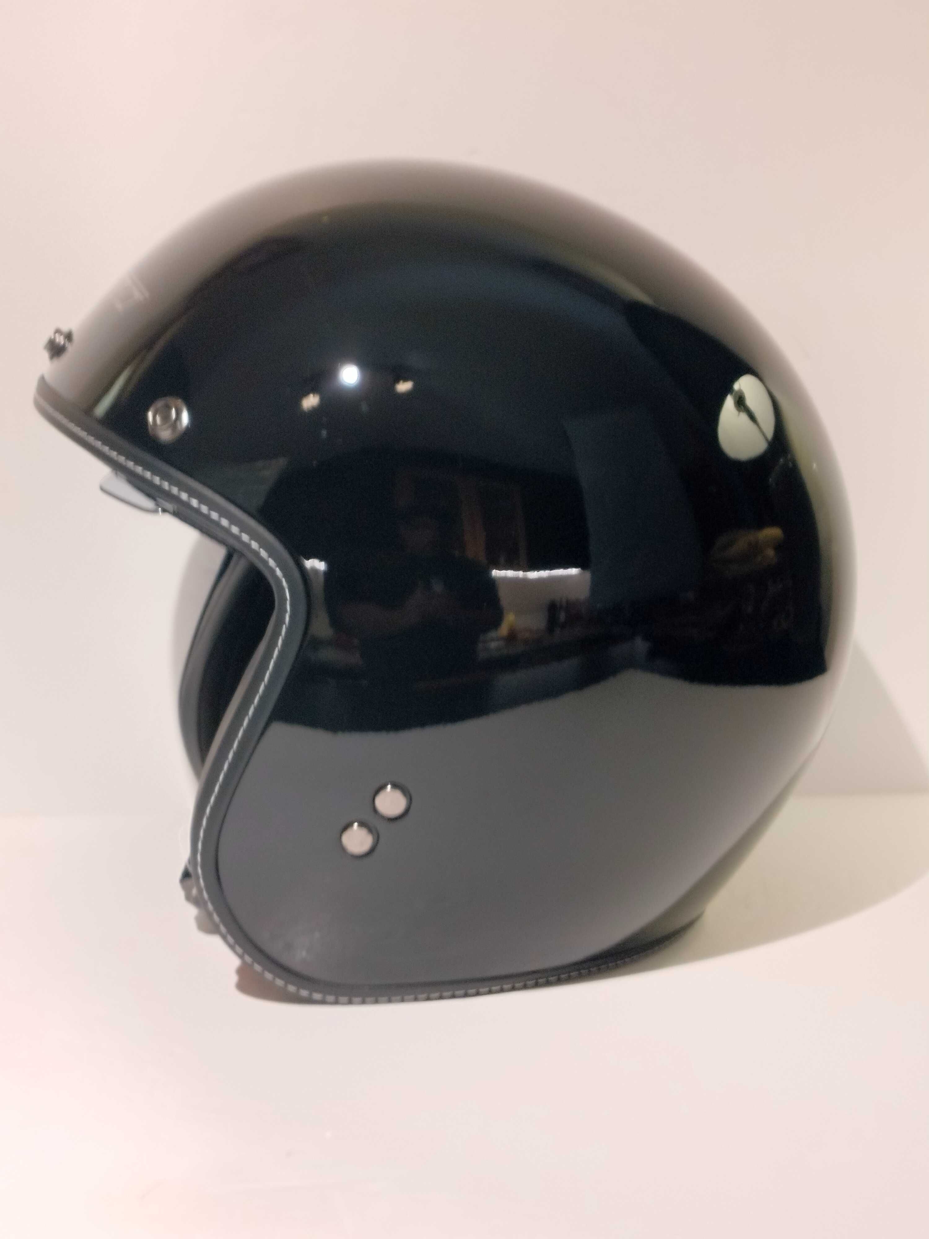 Capacete clássico aberto 3/4 caféracer chopper mota scooter novo