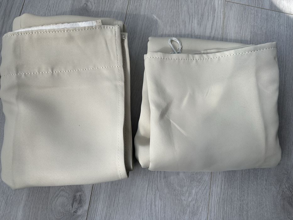 2 Zasłony 140x245cm. Zaciemniające Termiczne Z Taśmą Marszczącą