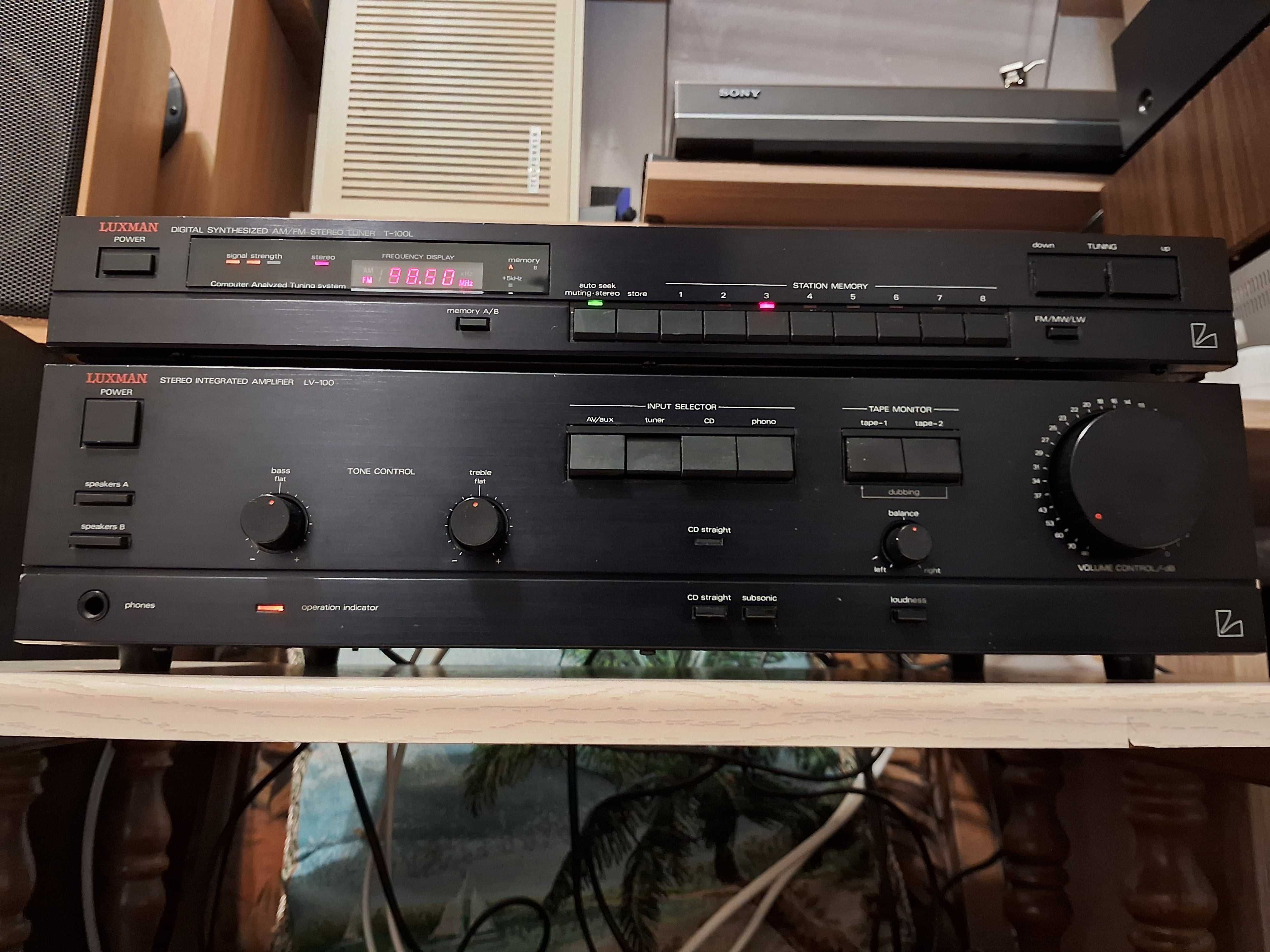 Luxman LV-100 & Luxman T-100L підсилювач, тюнер, Integrated amplifier