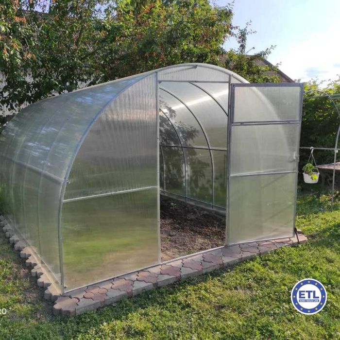 Szklarnia Tunel ogrodowy 3x4 3x6 3x8 profil 20x20mm poliwęglan 4 / 6mm
