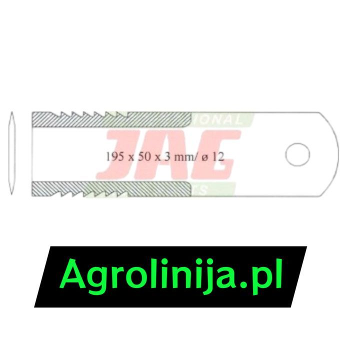 CLAAS Nóż sieczkarni stały zębaty RADURA JAG01-0033 – Wysoka jakość