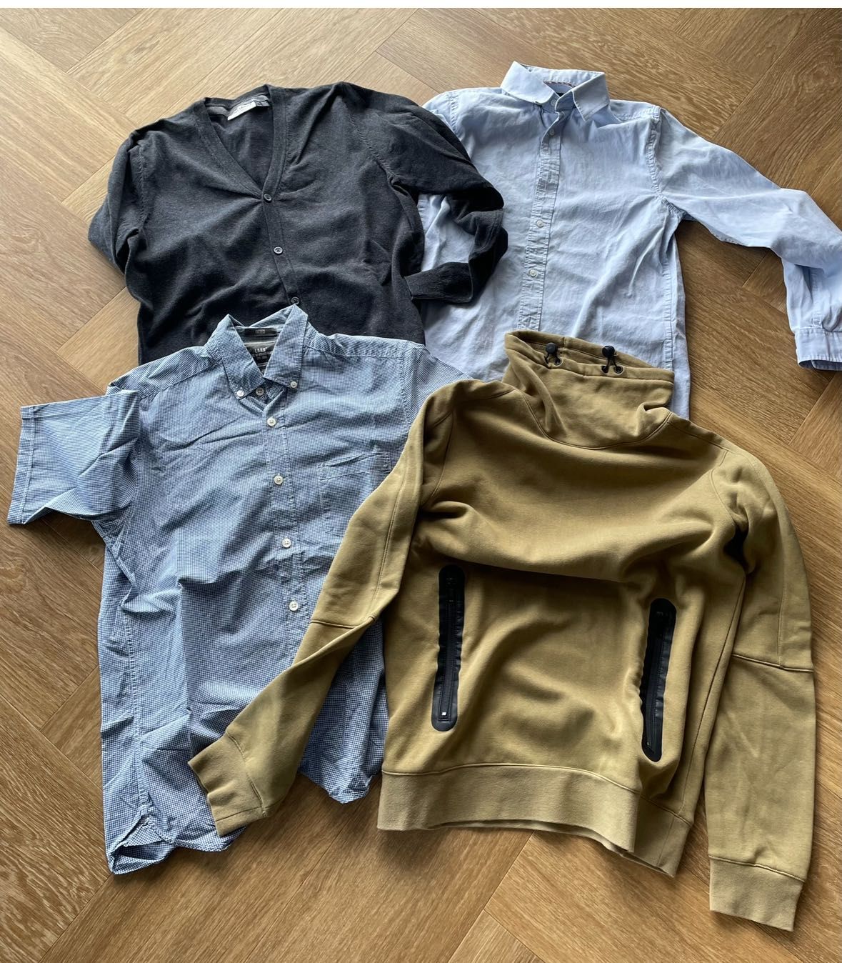 Zestaw ubrań męskich S koszula bluza H&M kardigan