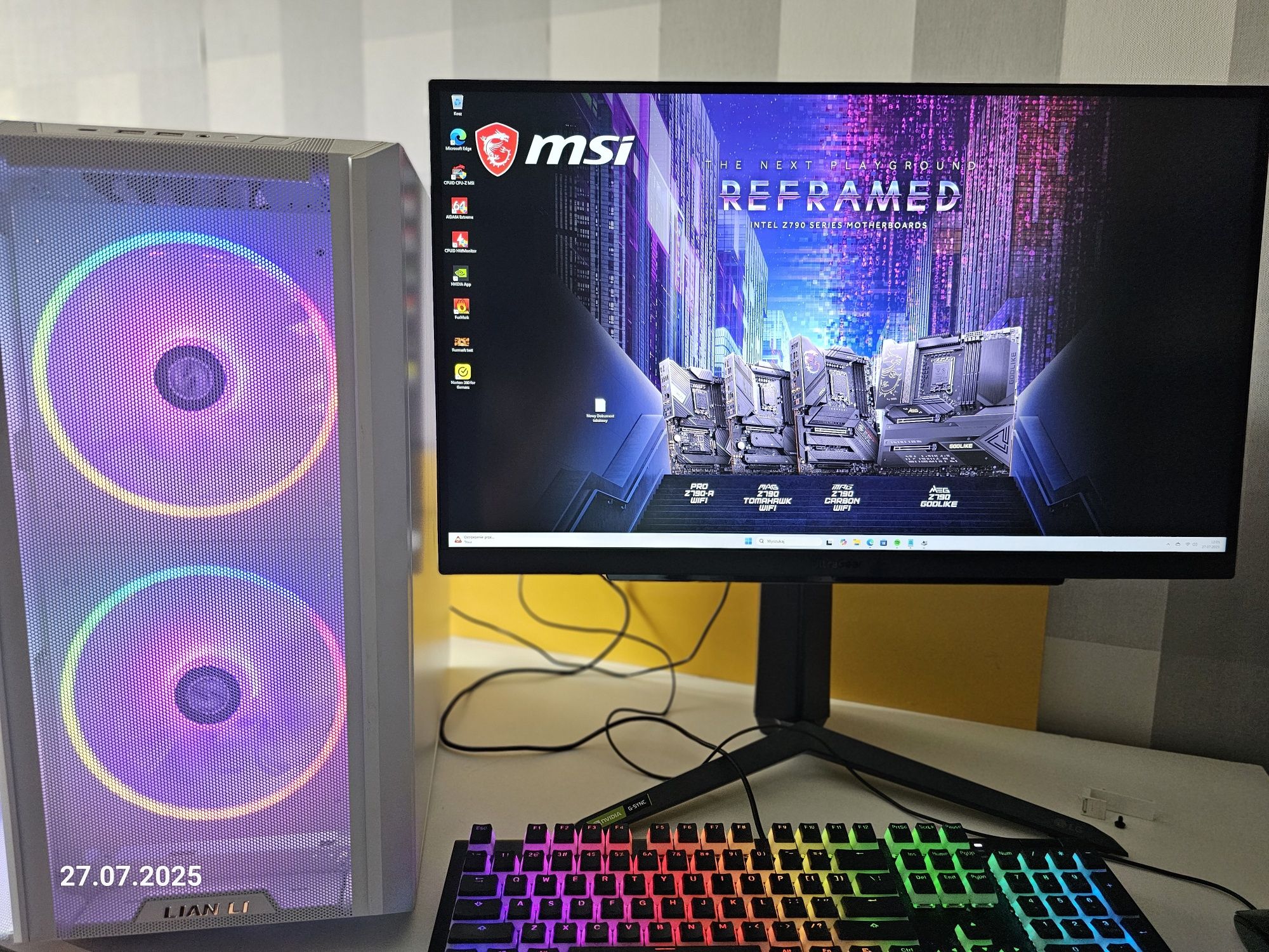 Komputer stacjonarny, i7- 13700K, RTX 4080, 32GB DDR5, SSD 2TB, Z790