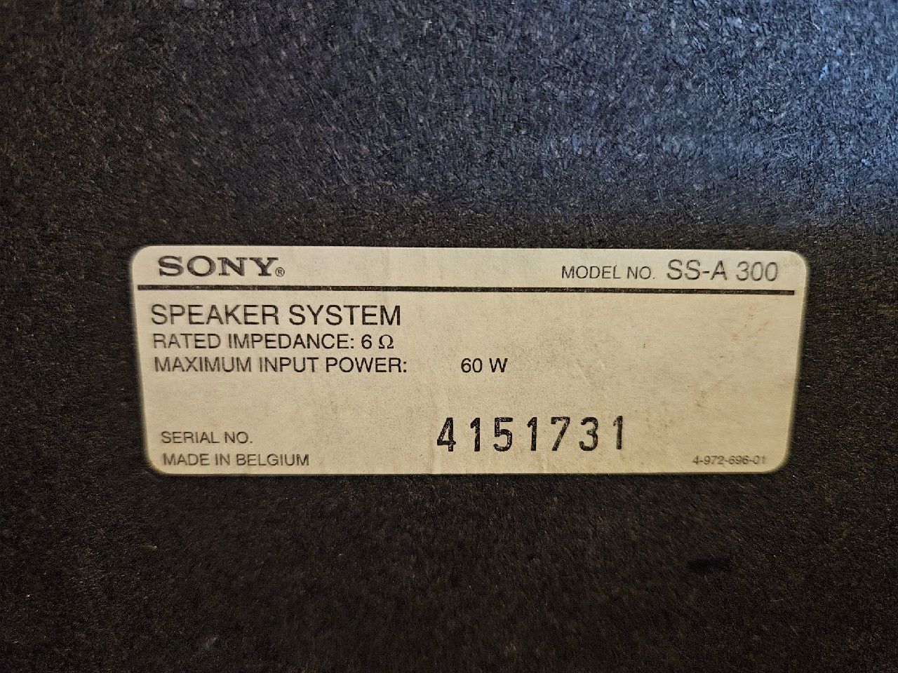 Głośniki Sony SS 300