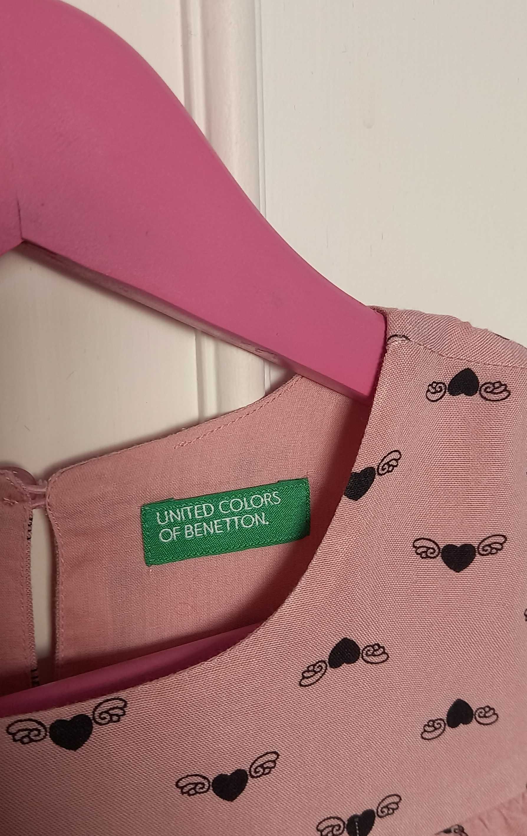 Vestido manga comprida Benetton [18-24 meses / 90 cm)