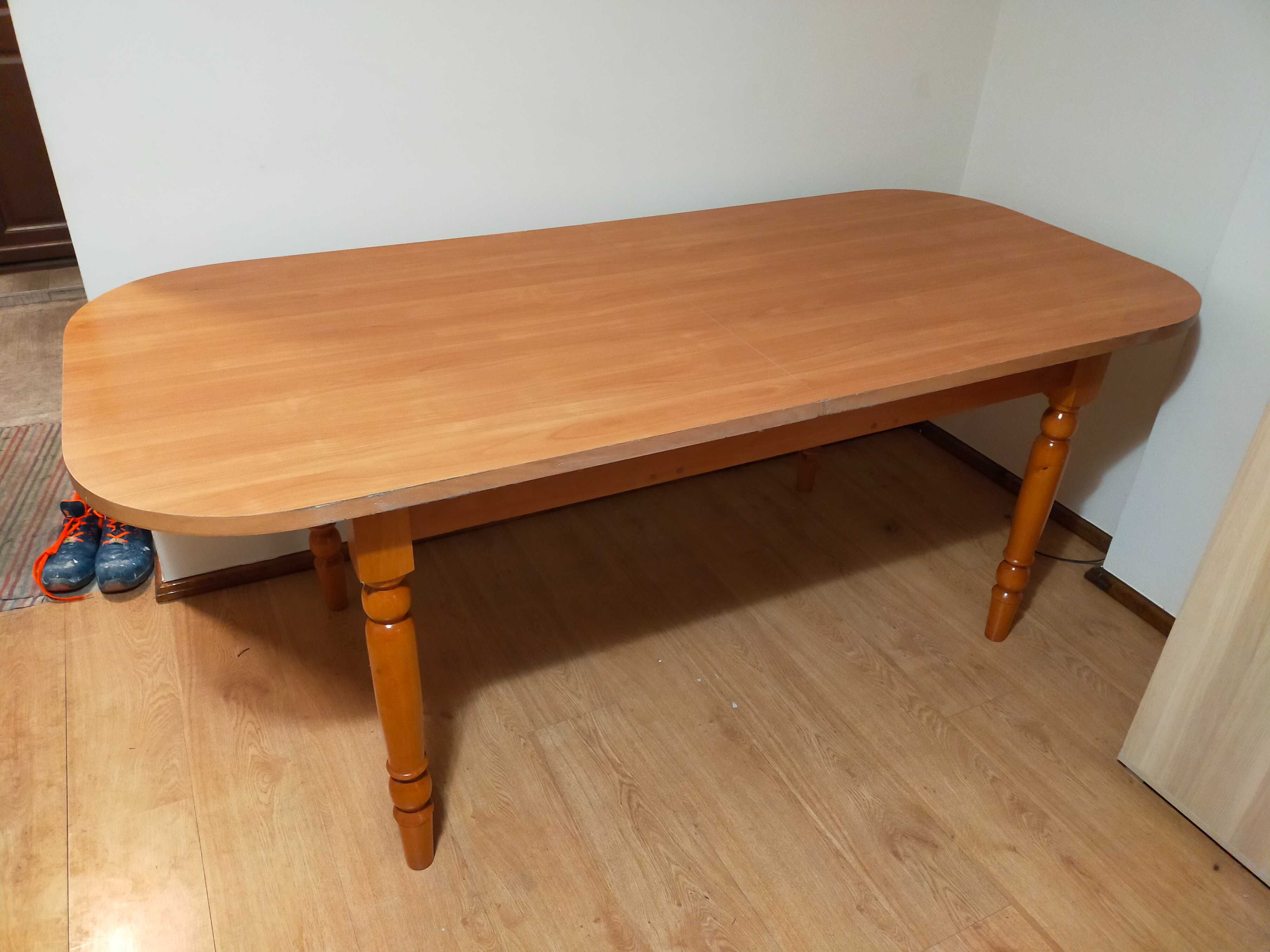 Stół rozkładany duży 90x200/244