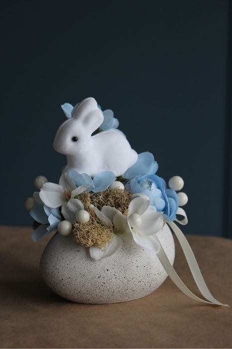 Великодні прикраси, декор. Кашпо у вигляді яйця. Великодній декор