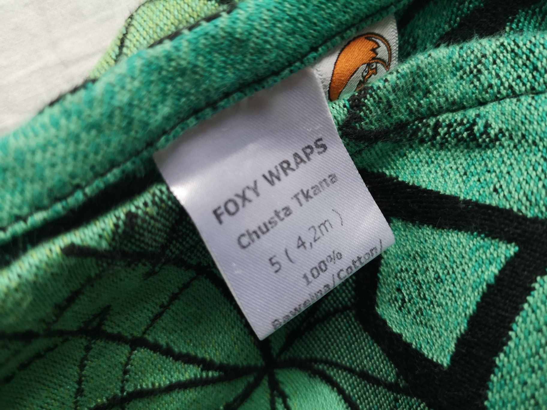 Chusta tkana Foxy Wraps Armonia Grass 4.2m