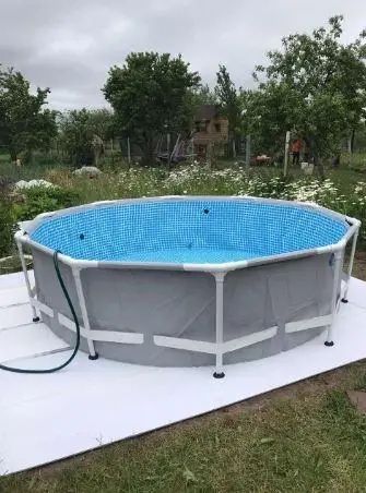 Каркасний басейн Франківськ  з насосом/фільтром 305-75см посилений