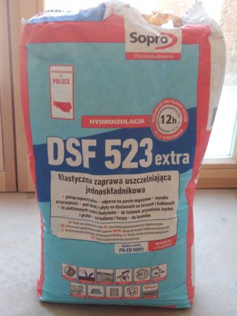 Elastyczna zaprawa hydroizolujaca DSF 523 extra Sopro