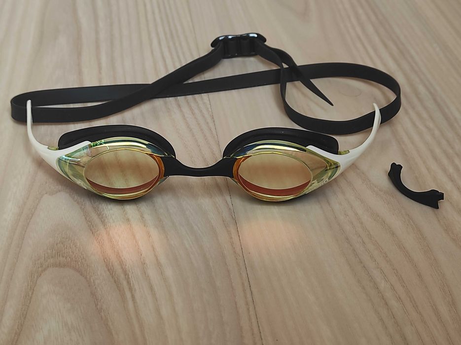 Окуляри для плавання Arena COBRA SWIPE MIRROR біло-жовто-чорні