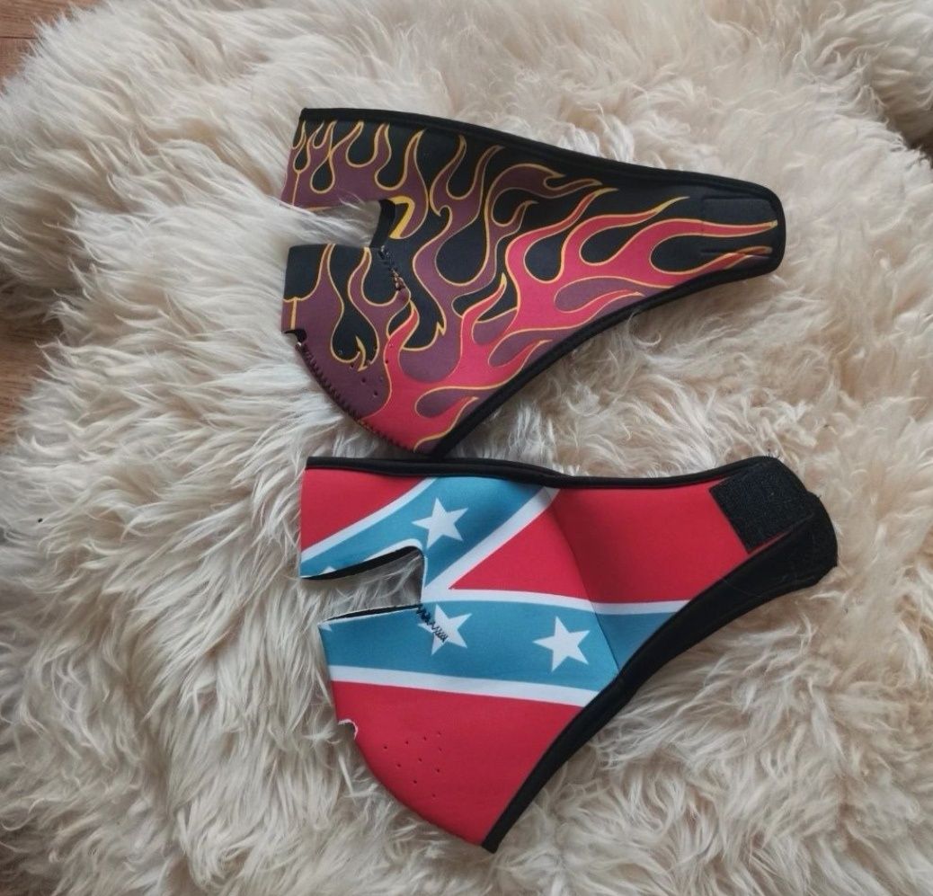 2x zestaw dwie maski neoprenowe na narty maski na snowboard