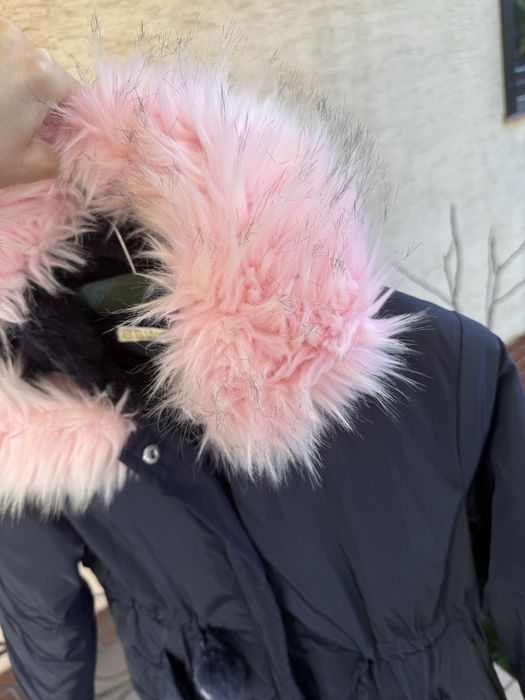 Kurtka dla dziewczynki 146 ocieplana zimowa