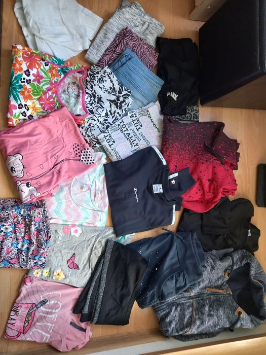 Zestaw spodnie Polar bluza Sukienk leginsy Champion Nauszniki  152 158