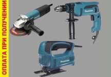 Набор инструментов Makita 3в1 Дрель лобзик болгарка. Макита інструмент