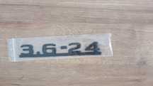Emblemat Znaczek Napis BRABUS 3.6 - 24 nowe oryginalne