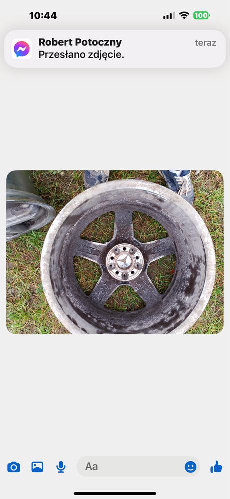 Felgi po renowacji 5x112  18”  plus sruby mercedes i 20” amg