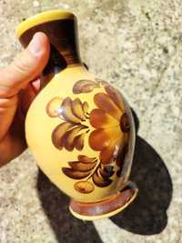 Ręcznie malowany wazon z PRL-U