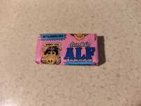 Obrazki z gum do żucia, Guma do żucia ALF. Lata 90.Unikat