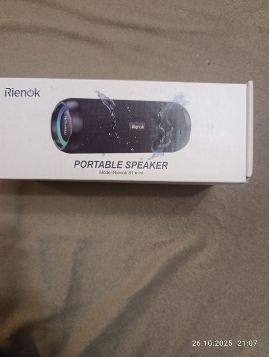 Портативна Bluetooth-колонка Rienok S1 mini 30 Вт IPX7