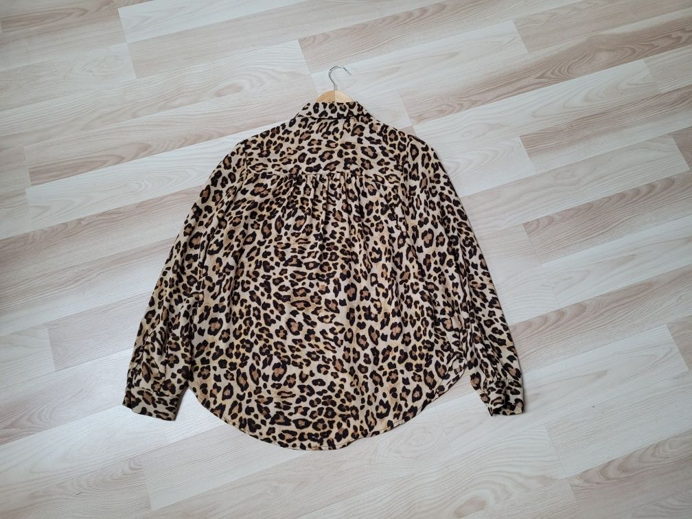 Koszula w panterkę w cętki S/M H&M zwiewna swobodna elegancka