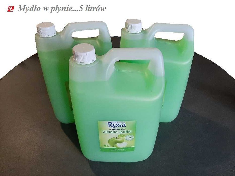 mydło w płynie ROSA 5 litrów zielone jabłuszko